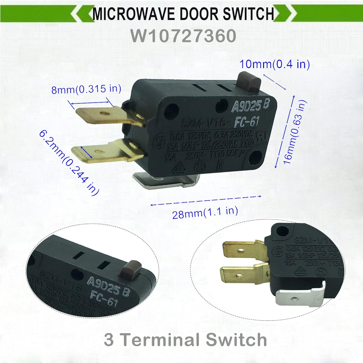 Microwave Door Switch Replacement I28145
