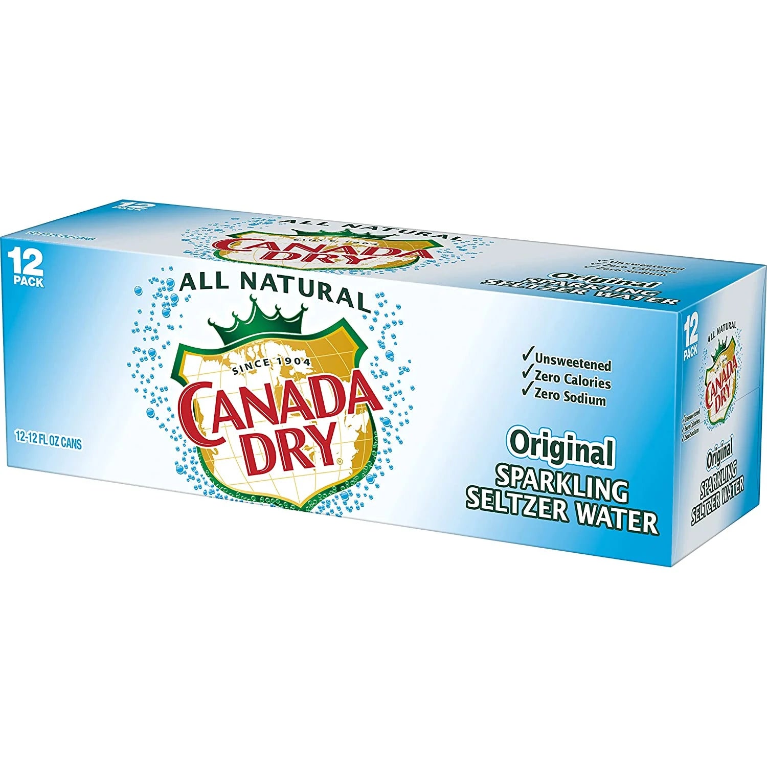 12 oz. Sparkling Seltzer Water Cans (Pack of 12) K766934