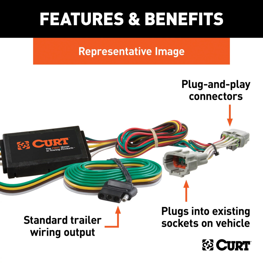 4-Pin Trailer Wiring Harness for Ford Escape W8441