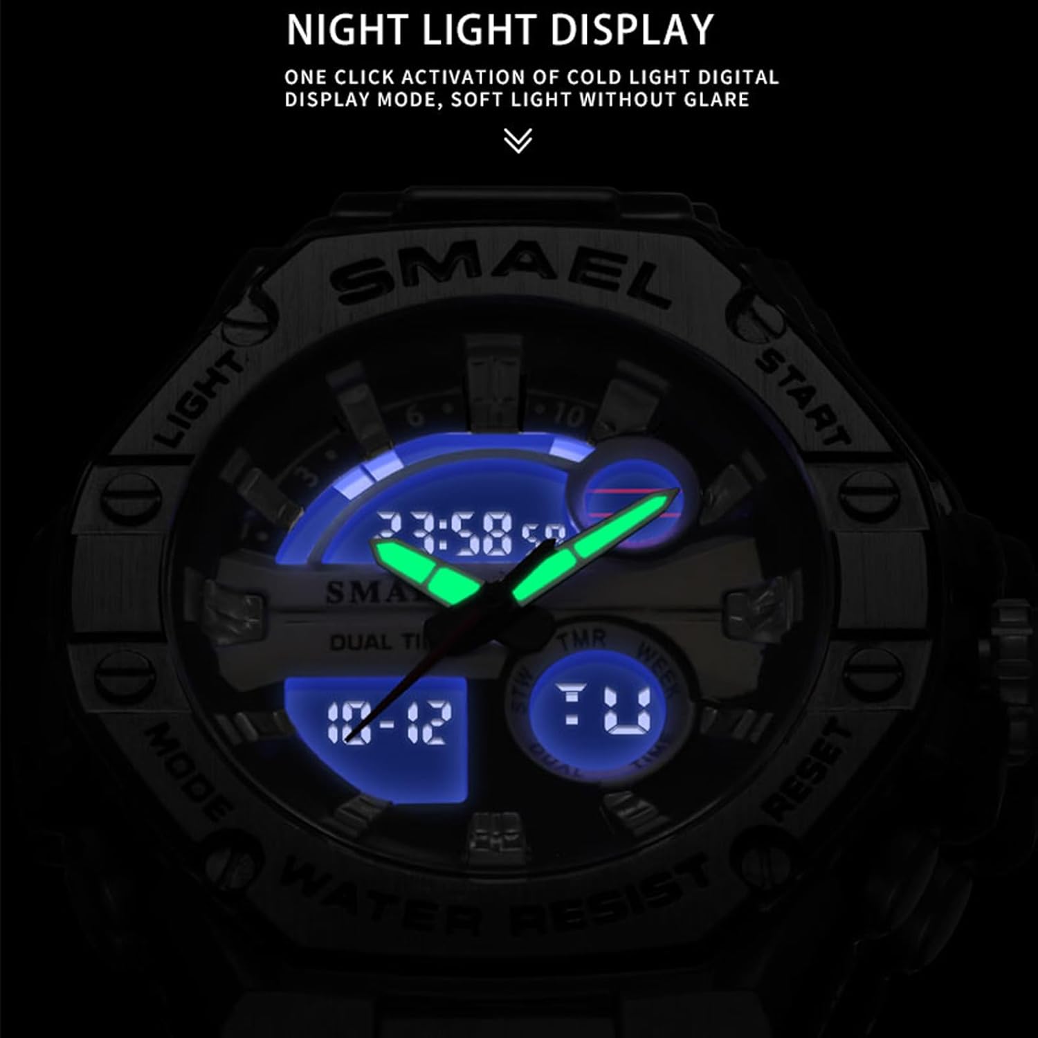 Waterproof Military Tactical Sports Wrist Watch with Led Luminous P823
