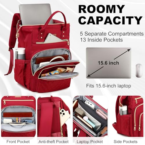 Grey 15.6 inch Laptop Backpack with Insulated Cooler Lunch Bag N318