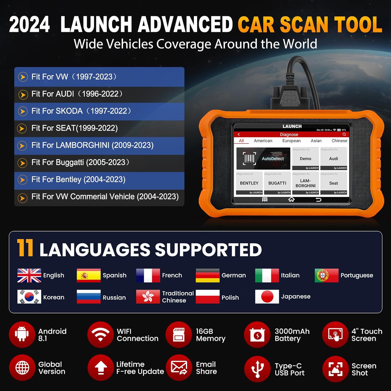 OBD2 Scanner for VAG Vehicles C9562