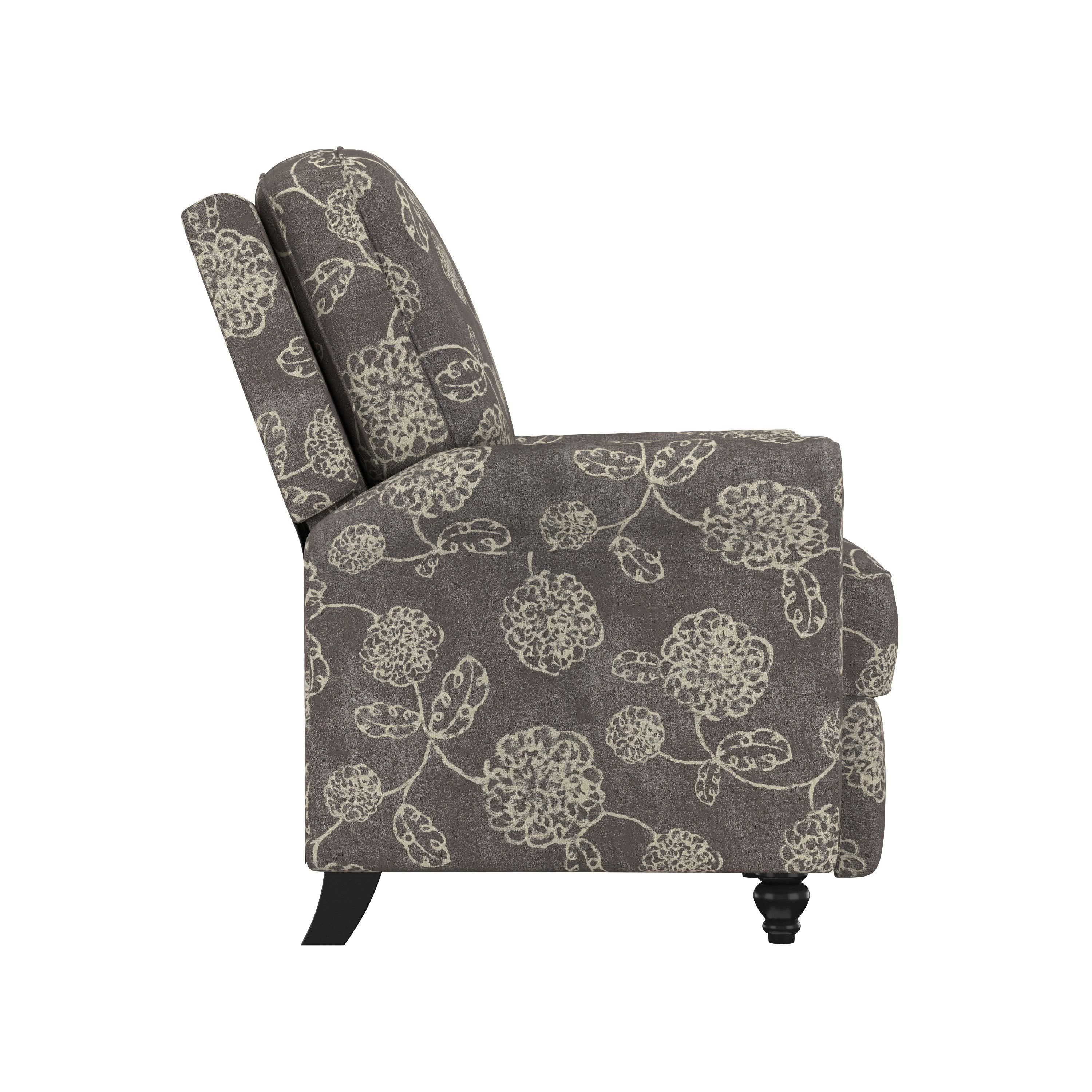 Warm Multi Floral Push Back Recliner Chair I91926