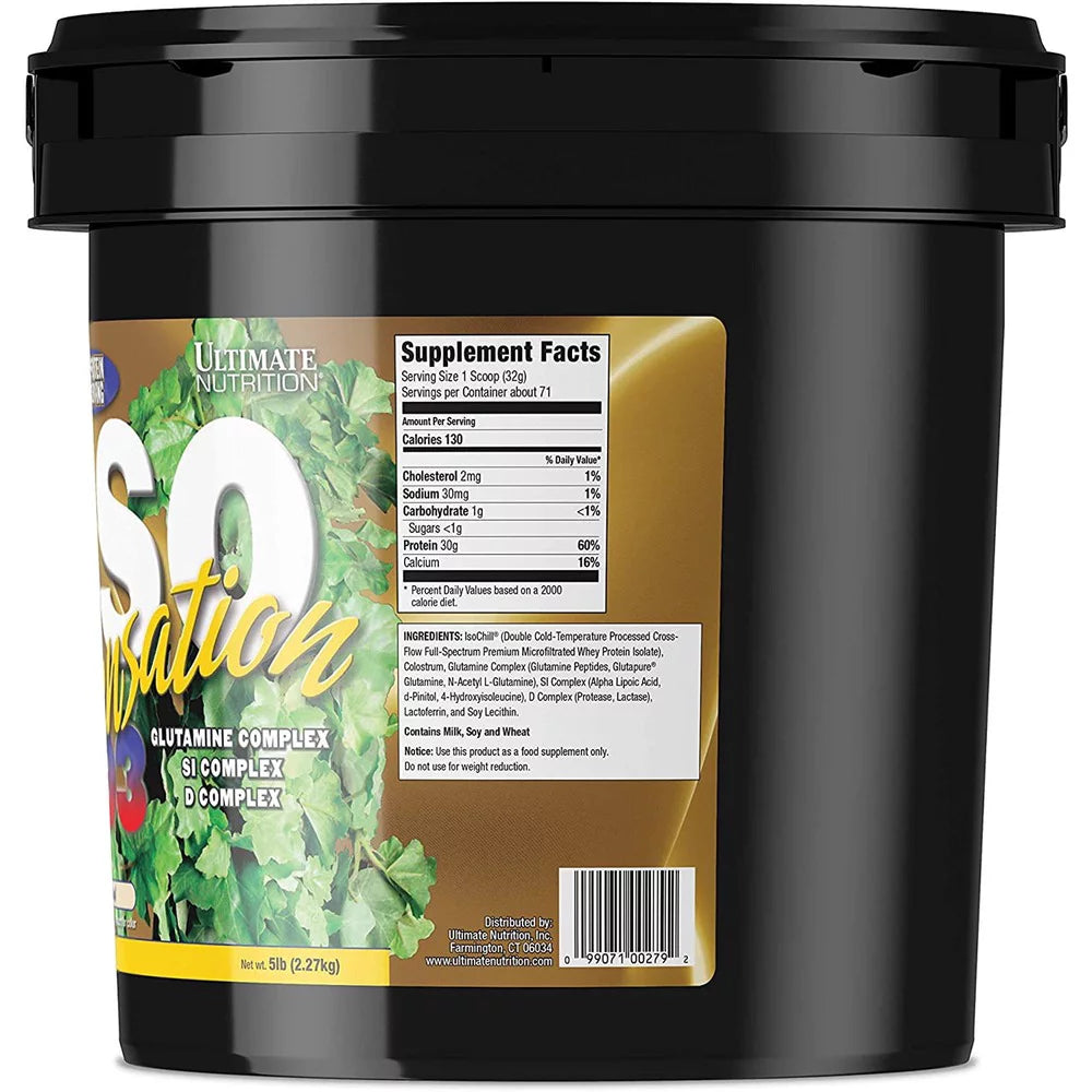 Natural Whey Protein Isolate Powder, 5lb G8334