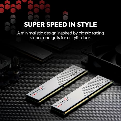 DDR5 RAM 32GB (2x16GB) 6000MT/s CL32-38-38-96 1.35V Desktop Computer Memory UDIMM Matte White N1885