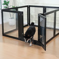 White 6 Panel Acrylic Dog Playpen with Door D926