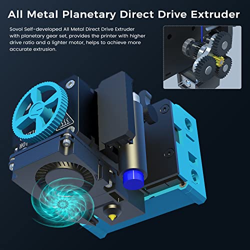 Independent Dual Extruder 3D Printer with Auto Leveling, 300 x 300 x 400mm B196633