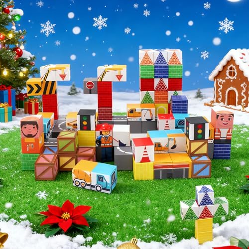 100PCS Magnetic Building Blocks Advent Calendar S236480