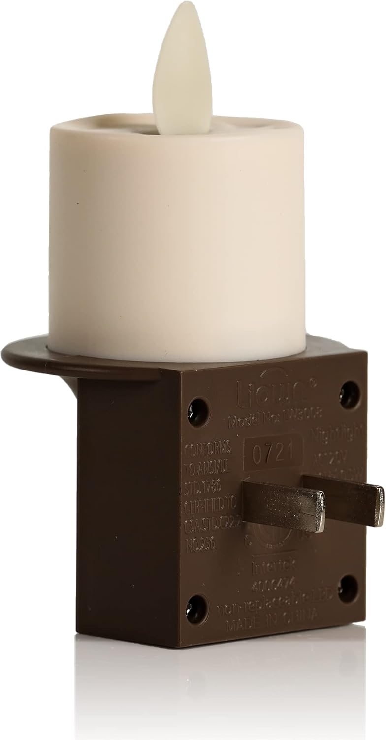 Set of 3 White Moving Flame Pillar Candle with Remote J29249