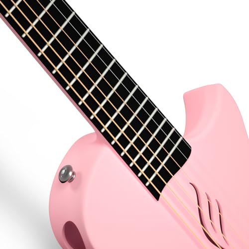 Carbon Fiber Acoustic Guitar 1/2 Size with Starter Bundle Kit (Black) G870783