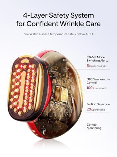Facial Toning Device, Microcurrent Facial Device, Red Light Therapy, 4 Modes, 5 Intensity Levels Q93796