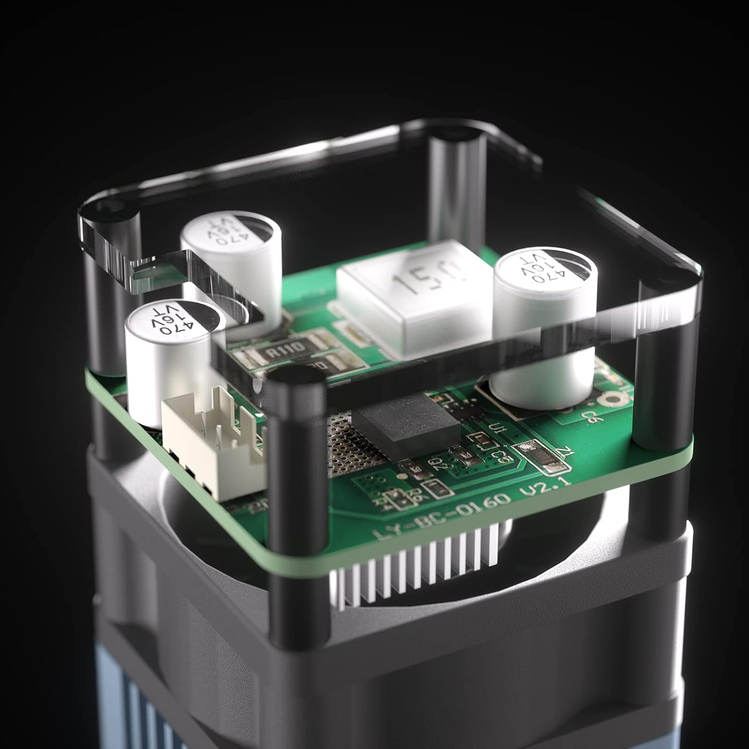10W Compressed Spot Laser Module with Air Assist Nozzle E30911