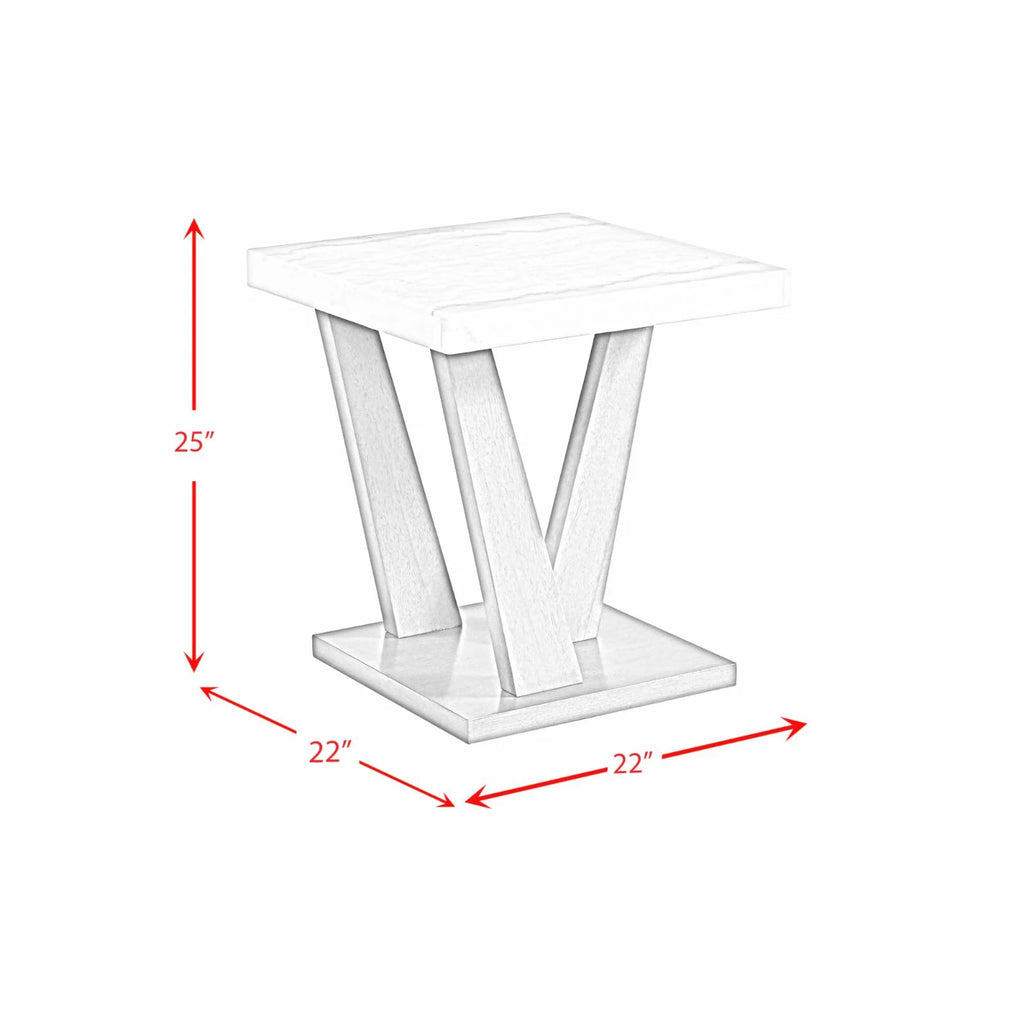 Gray Square End Table A361139