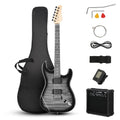 39 Inch H-H Pickups Electric Guitar Set with 20W Amplifier, Bag, Strap, Cable, Accessories Y362