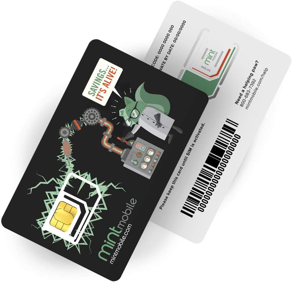 10GB 5G ? 4G LTE Data Wireless Plan with 3-in-1 GSM SIM Card B820