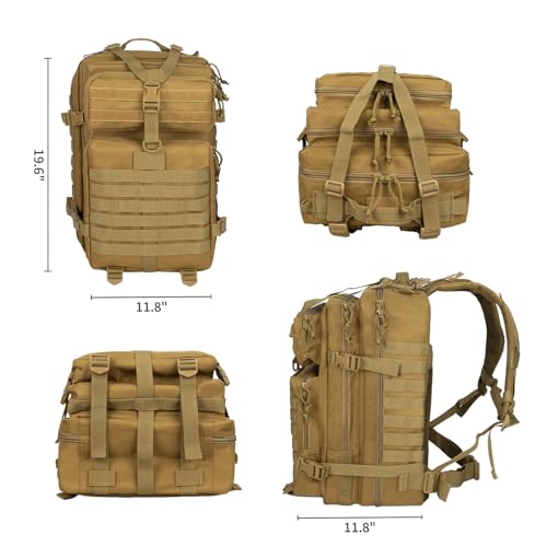 Black 45L Tactical Backpack V6500