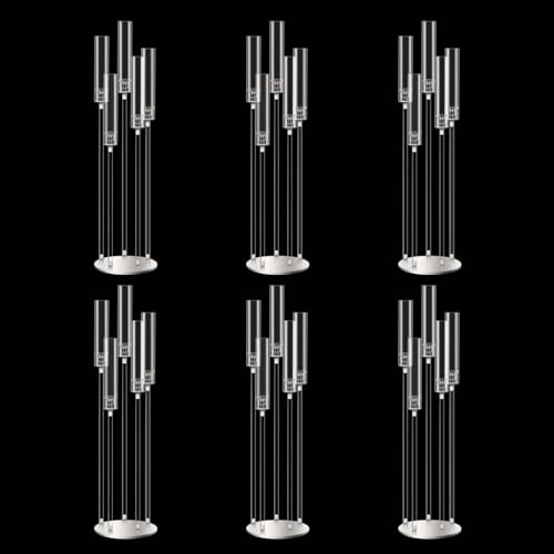 10pcs Black 5 Arms Candelabra Centerpieces L45621