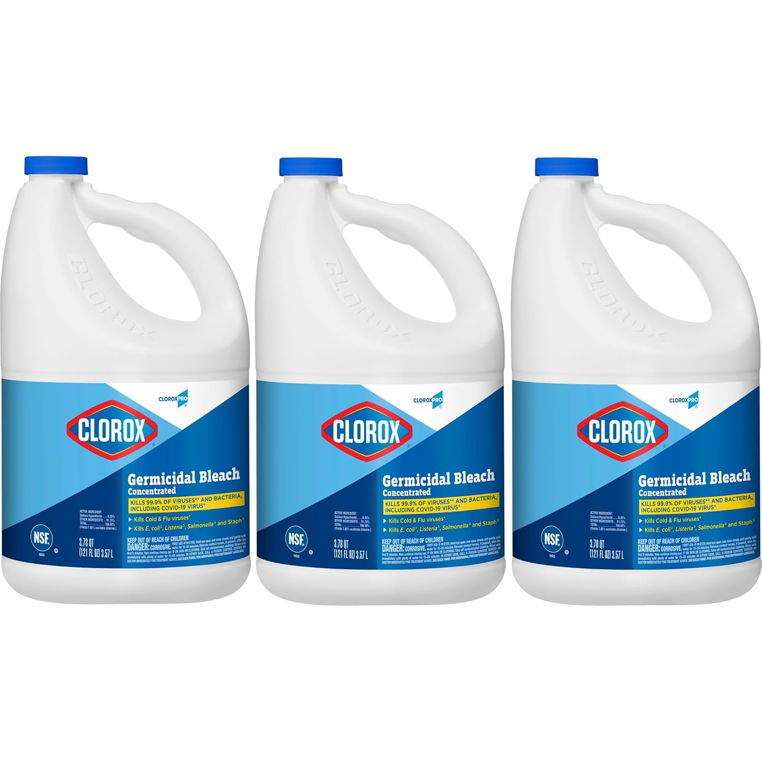 121 Ounce Bottle Pack of 3 Germicidal Bleach V7873