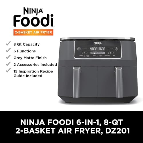Grey 10QT DualZone Air Fryer S40911
