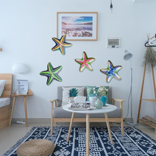 Peach Iron Starfish Wall Decor P32172