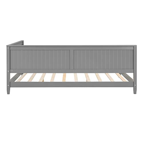 Full Daybed Frame, Full Size Platform Bed with Slat Support, Wood Full Sofa Bed Y586226