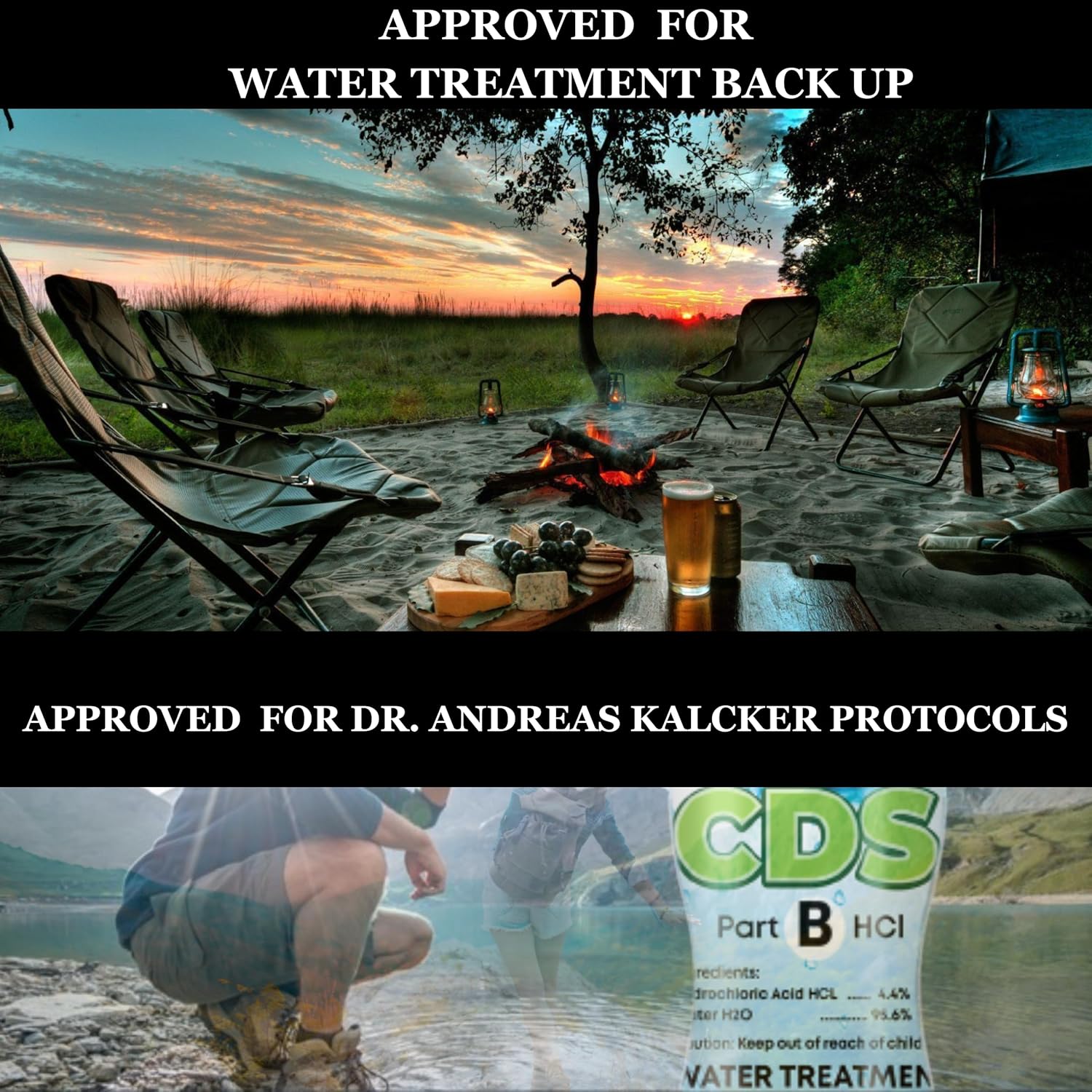 Chlorine Dioxide Water Treatment 8 oz Kit with Sodium Solution and 4% HCL A756687