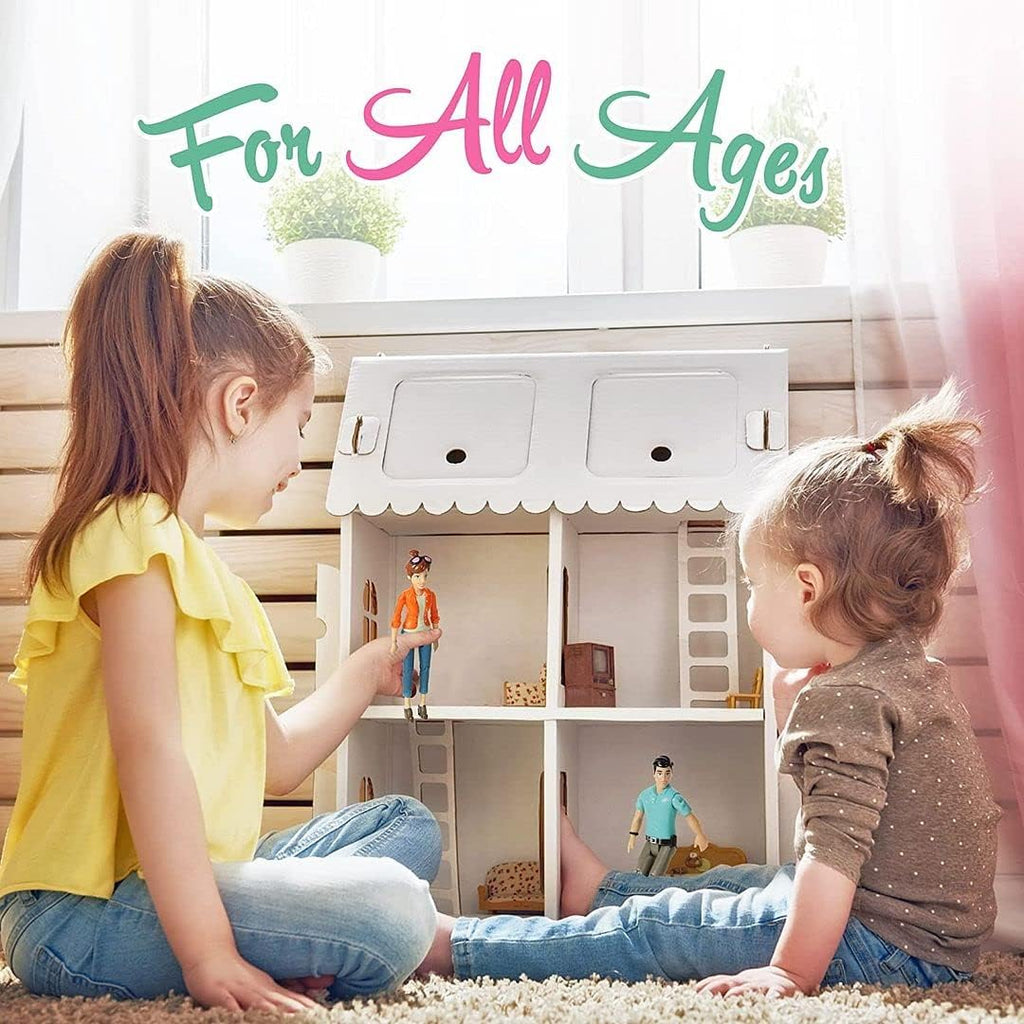 Set of 2 Dollhouse People Action Figures Y621