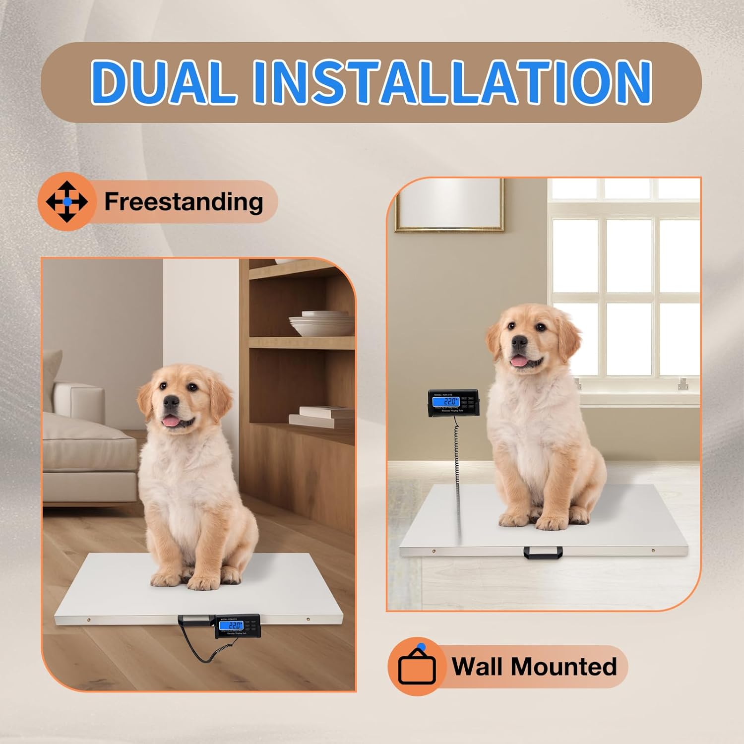 660Lbs x 0.2Lbs Digital Pet Weight Scale S689
