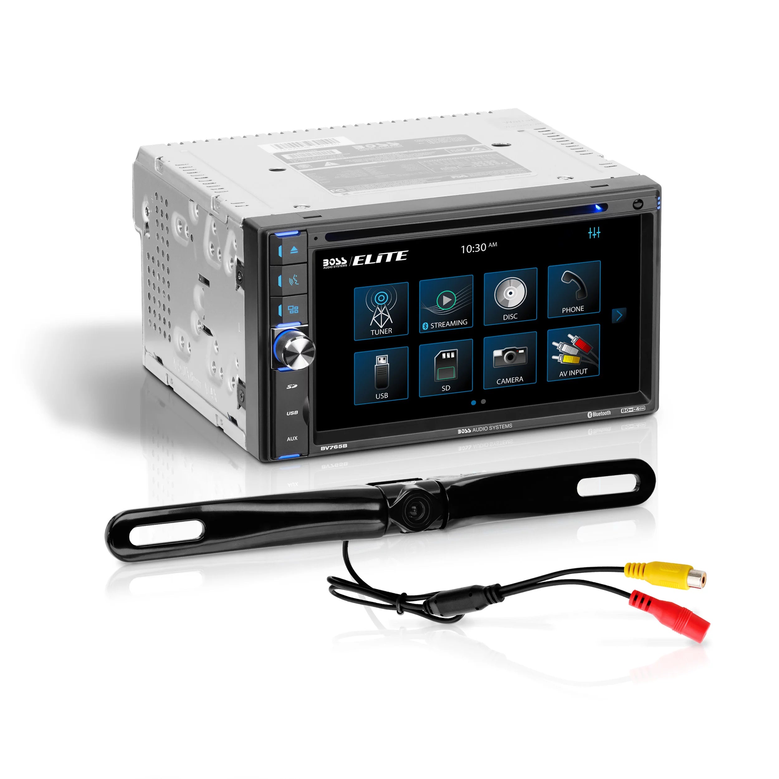 Restored 6.5 Inch Double Din Touchscreen Car Audio Stereo System with Bluetooth U872