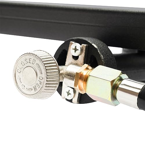 Portable Double Propane Gas Burner Cast Iron Stove with 1.5m Propane Regulator Hose X2637