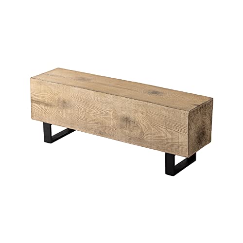 48.4 x 11.8" Light Oak Outdoor Bench L665483
