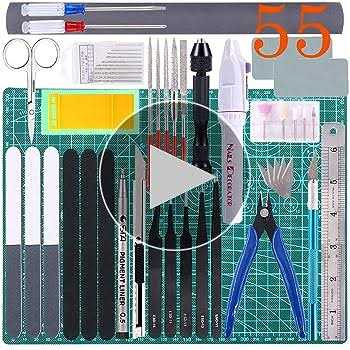 15 Pcs Model Building Tools Kit with Plastic Box Y27149