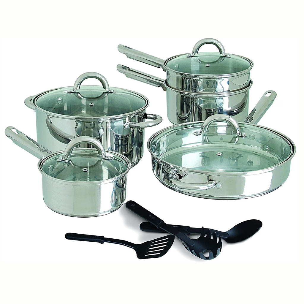 12 Piece Stainless Steel Cookware Set U677767