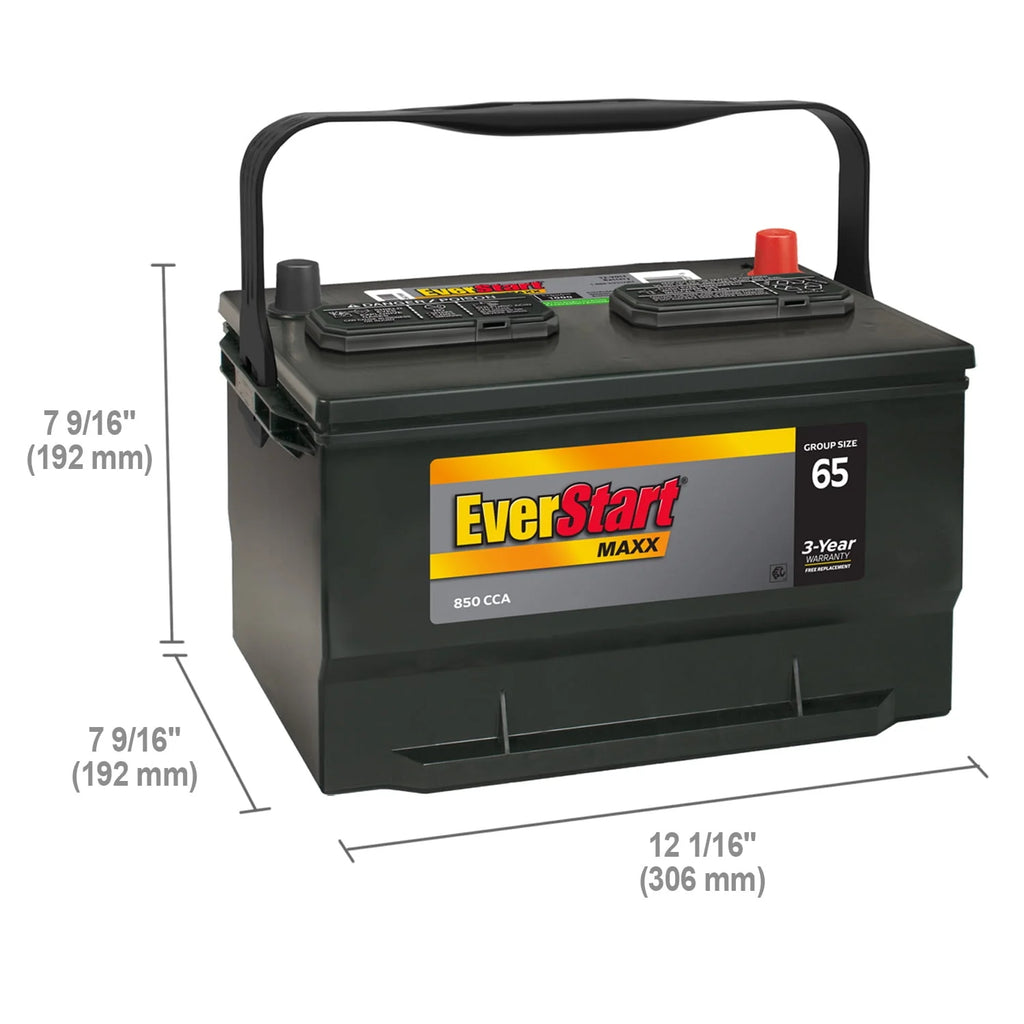 Group Size 65 12 Volt 850 CCA Lead Acid Automotive Battery A7953
