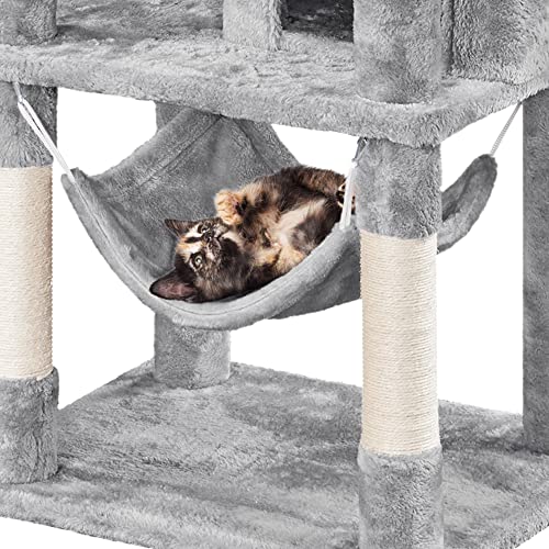 67in Multi-Level Cat Tree with Scratching Post H608
