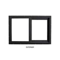 Black Vinyl Horizontal Sliding Window with Screen H953529