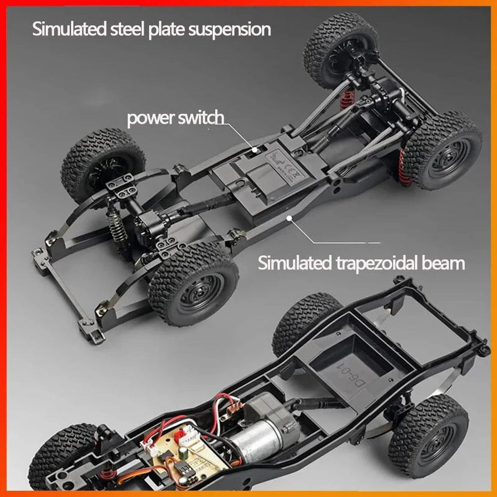 Red 1:12 Remote-controlled Off-road Pickup Truck U3131