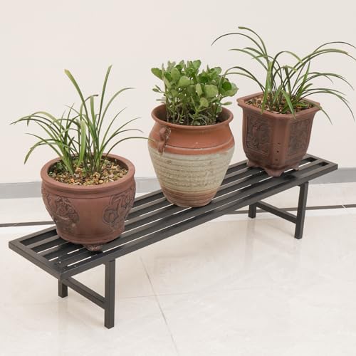 Metal Plant Stand, 45.4" L x 8.66" W x 7.9" H, 220 LB Capacity U2665