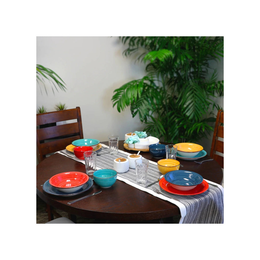 28pc Stoneware Speckle Dinnerware Set T14123