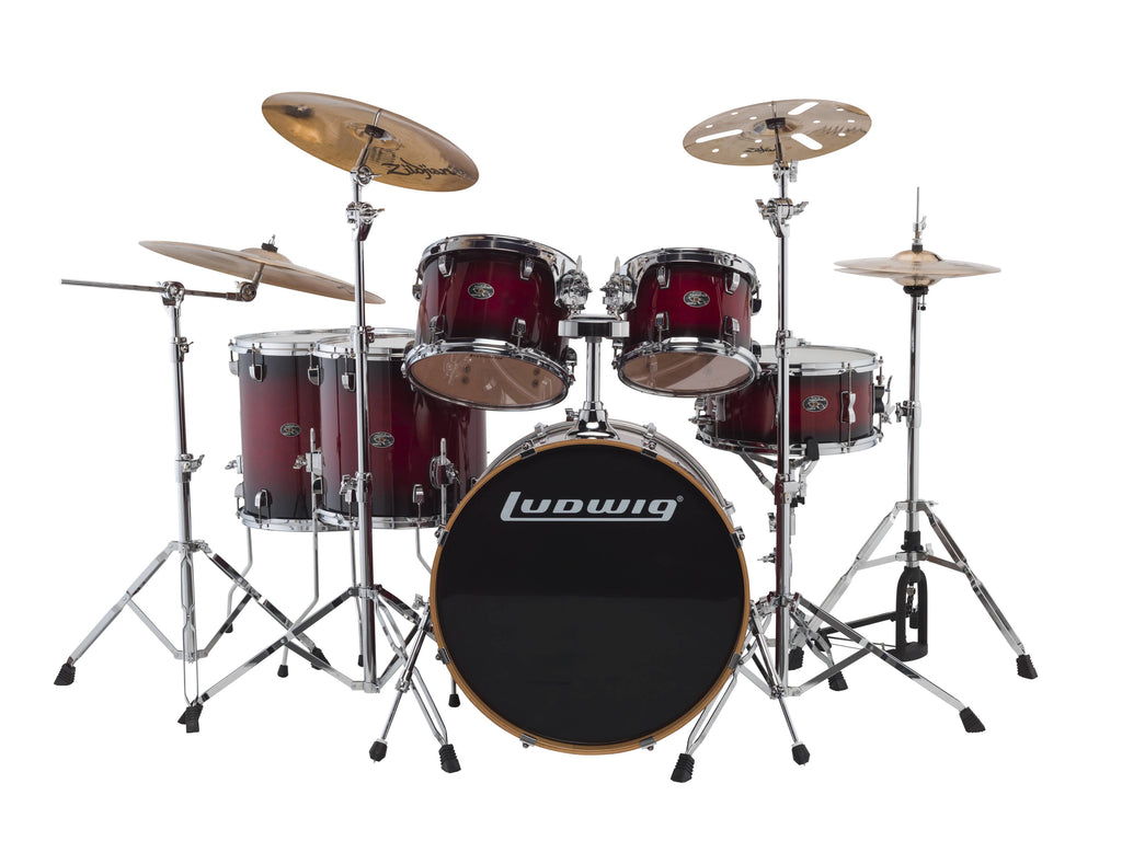 Red Burst 6-Piece Maple Shell Pack F159771