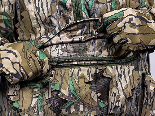 Camouflage Leafy Hunting Jacket with Hood R1093