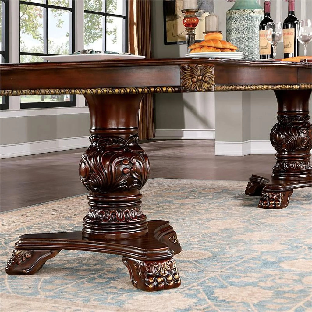 Cherry Wood Expandable Dining Table O930919