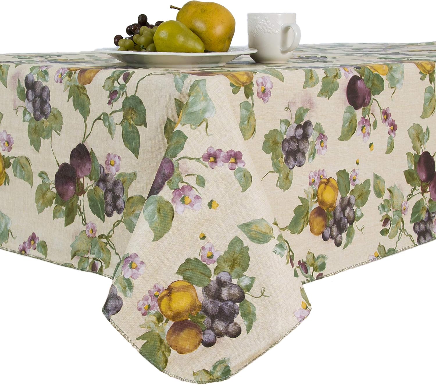 60 in x 120 in Stain Resistant Vinyl Tablecloth I20055
