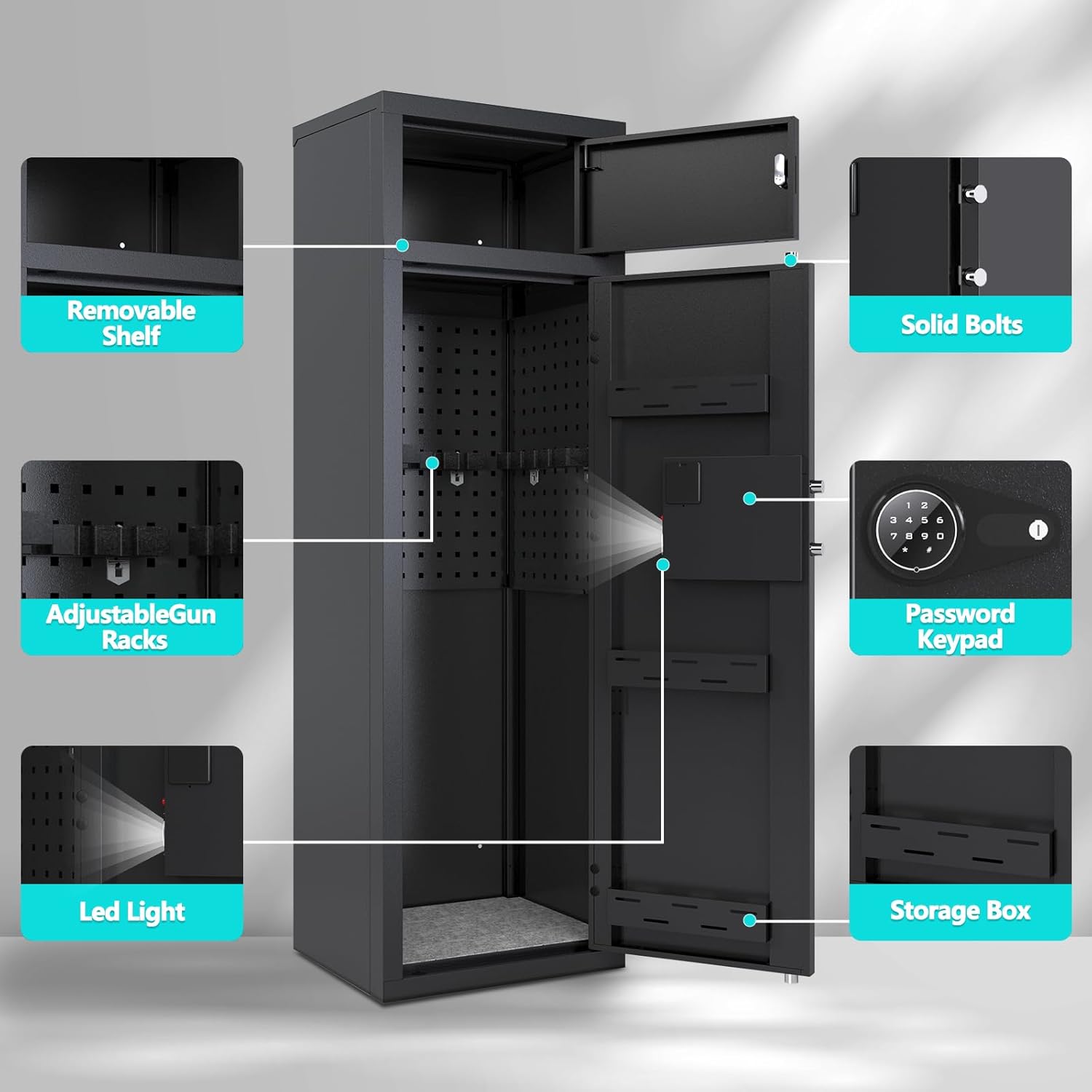 10-12 Gun Safe with Keypad M7323