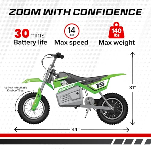 Green Electric Dirt Bike F1300