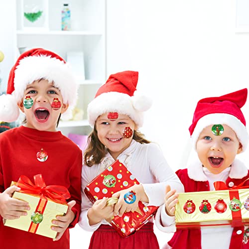 800 Pieces Christmas Stickers Roll 16 Designs Cards Envelope Stickers R369787