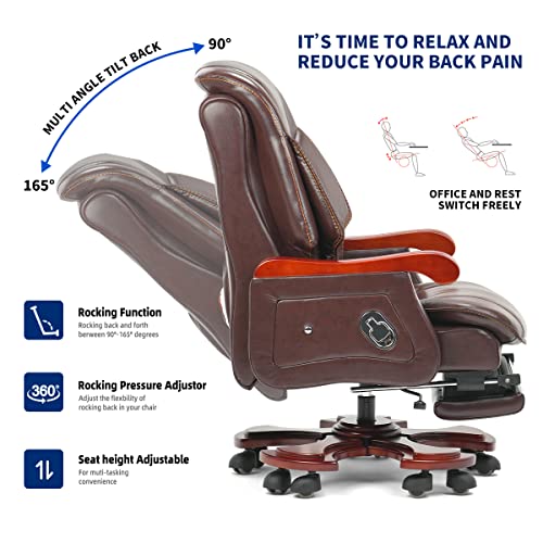 High Back Genuine Leather Office Chair G262073