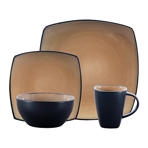 Red Stoneware Dinnerware Set, Service for 4 (16pc) X476