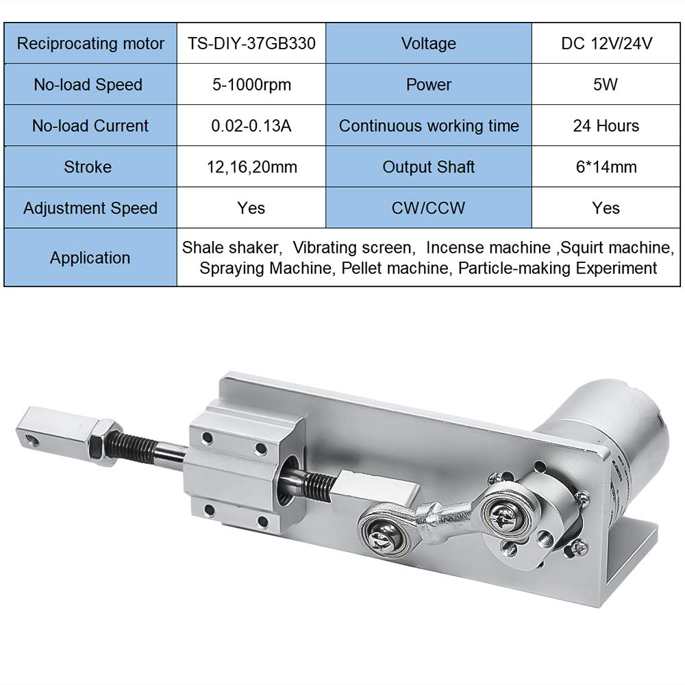Adjustable Stroke 24V Linear Actuator Kit N477