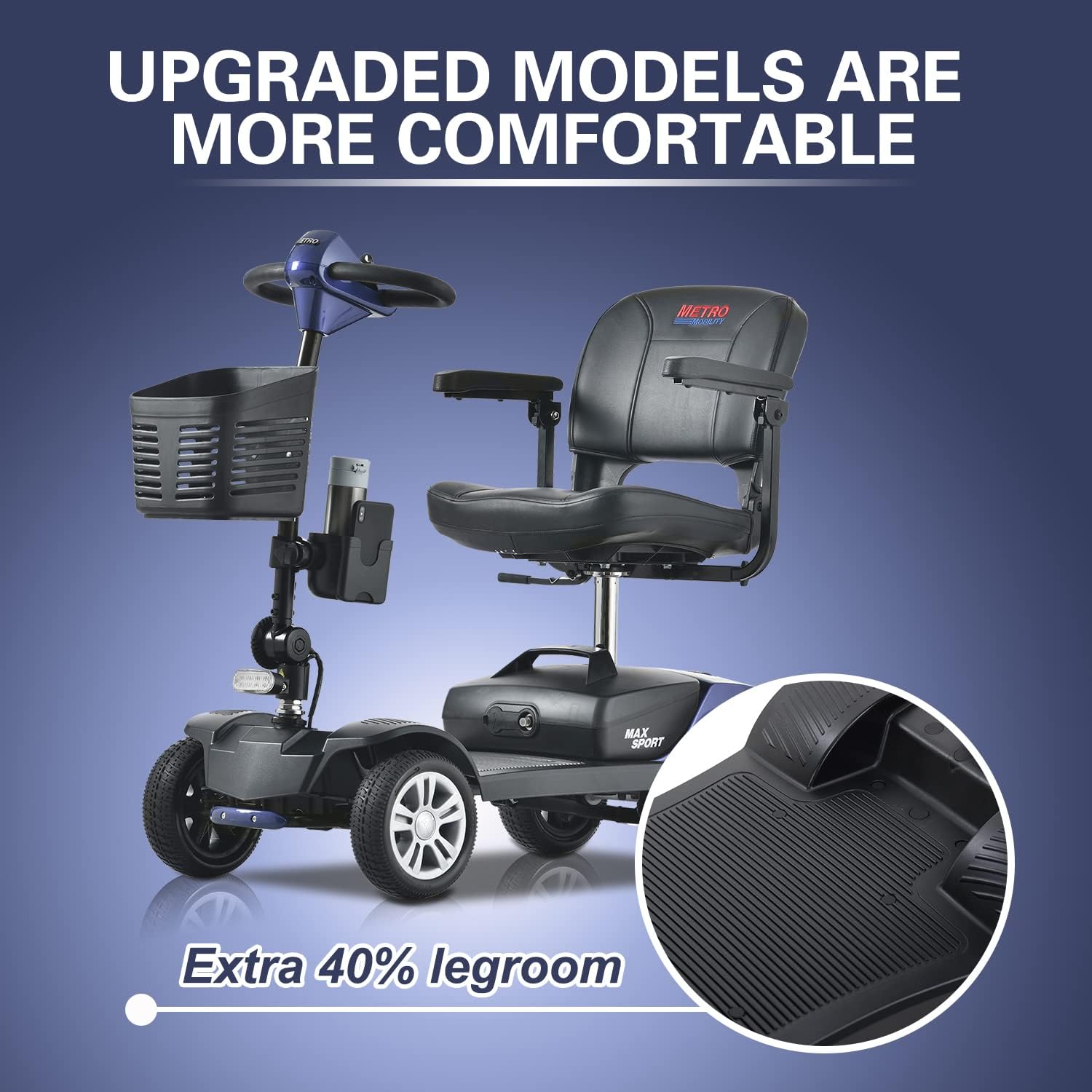 Max Sport Blue Electric Mobility Scooter G631904